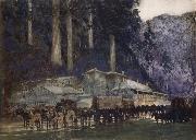 William Blamire Young When the hore team came to Walhalla oil painting picture wholesale